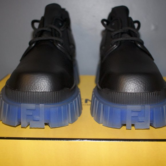 Fendi - Men\'s Lace up derby shoes Black/Blue (Brand New) main image 6